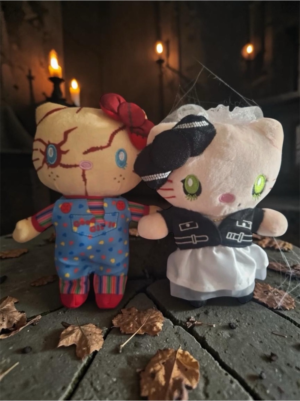 🆕 Hello Kitty Chucky & Tiffany Couple Dolls - Bride of Chucky - Horror Movies
